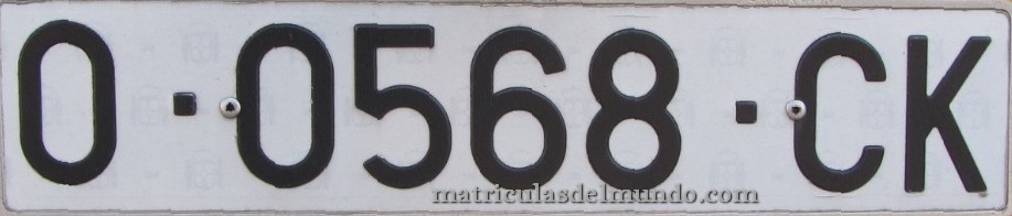 Matrícula de Asturias O-CK 0568